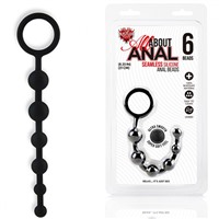 Hustler All About Anal 6 Beads, черная
Гибкая анальная цепочка из 6 шариков