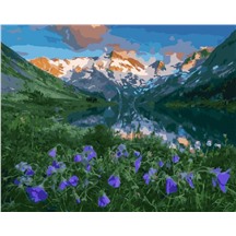 Картина для рисования по номерам "Голубые склоны гор" арт. GX 5696 m
