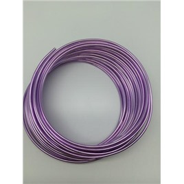 Проволока цветная алюминиевая 100% цвет: лаванда (lavender) 2мм 10м
