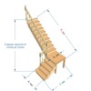 №2.3.4. Лестница с поворотом на 90 градусов, с площадкой