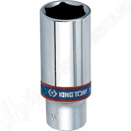 Головка торцевая глубокая шестигранная 3/8", 15 мм, KING TONY, 323515M