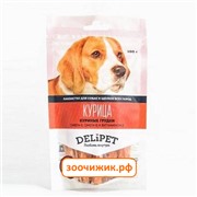 Лакомство Delipet для собак куриные грудки с Омега-3, Омега-6 и витамином Е (100 гр)