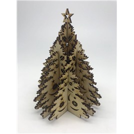 Заготовка из фанеры "Елка", Размер: 10х14см(3мм)