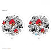 Мяч Т56111 Angry Birds Винтаж красно-бело-черный 23 см