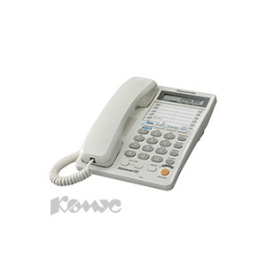 Телефон Panasonic KX-TS2368RUW белый,2-х линейный,ЖК дисплей