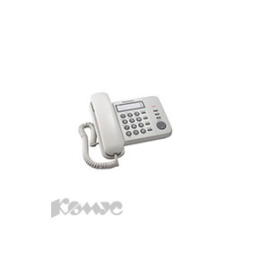 Телефон Panasonic KX-TS2352RUW белый,3 ном.пам.