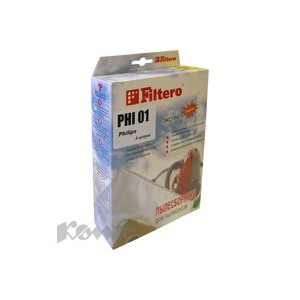 Пылесборник Filtero PHI 01 (4) ЭКСТРА,
