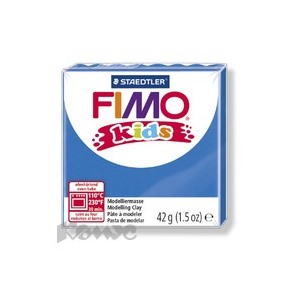 Глина полимерная синяя, 42гр,FIMO,kids,8030-3