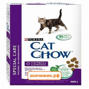 Сухой корм Cat Chow для кошек профилактика комочков шерсти (400г)
