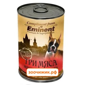 Консервы Eminent для собак сальтисон три мяса (410 гр)