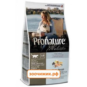 Сухой корм Pronature Holistic для кошек (для кожи и шерсти) лосось с рисом (2.72 кг) (2035)