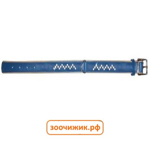 Ошейник Collar Brilliance со стразами премиум класса, синий (35*46-60см)
