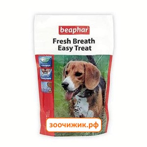 Лакомство " BREAT TREAT" Beaphar  подушечки  для чистки зубов у собак  150 гр.