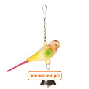 Игрушка для птиц Trixie Попугай с колокольчиком, 9см