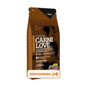 Сухой корм Brit Carnilove Lamb&Wild Boar для собак ягнёнок+кабан (1.5 кг)