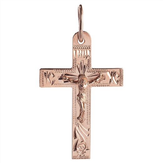 Крест золотой № 130-090-33, золото 585°