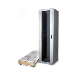 Шкаф монтажный напольный 19" EcoLine 42U 600x800x2040 стекл. дверь