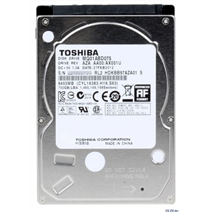 HDD Toshiba SATA2 750Gb 2.5" 5400 RPM 8Mb (MQ01ABD075)