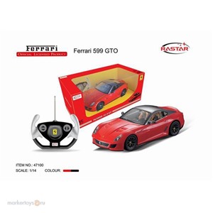 Машина р/у 47100 FERRARI 599 GTO RASTAR 1:14 в кор.