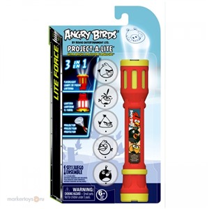 Игровой набор Игрушка-Мялка Angry Birds проецирующий фонарик 673534400075