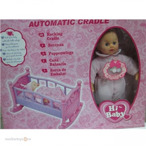 Пупс 8859В с кроваткой в кор.