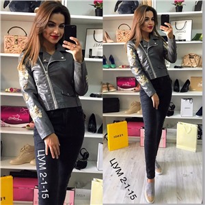 ps2115_345075w Куртка женская, кожаная Balmain