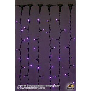  Sneha A-054C PP светодиодный занавес 2х3м (30х20)LED провод черный с контроллером