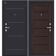 Стальная дверь «Техно» Wenge Veralinga/Black Star