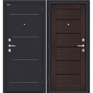 Стальная дверь «Техно» Wenge Veralinga/Black Star