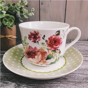   Чайная пара 10х9 см, блюдце 17,5 см