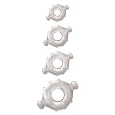 Набор из 4 прозрачных колец разного диаметра Renegade Vitality Rings