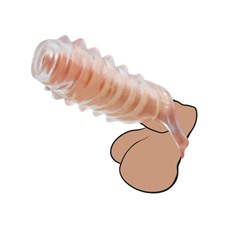 Открытая насадка на член Adam Male Toys™ The Tug CyberSkin® Stroker