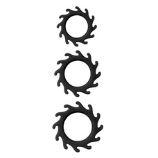 Набор из 3 эрекционных колец MENZSTUFF BUZZ SAW COCK RING SET