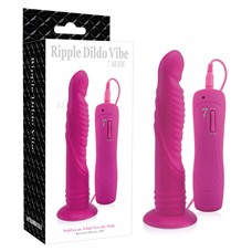 Вибратор на присоске 5.5 inch 7 Mode Ripple Dildo Rose 10084015