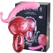 Клиторальный стимулятор с вагинальным отростком Rolling Fun BI-014100-1
