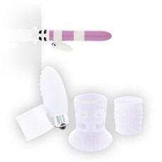 Набор белых насадок на вибратор Vibrator Upgrade Kit