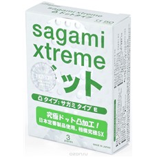 Рельефные презервативы Xtreme Type-E - Sagami, 3 шт.