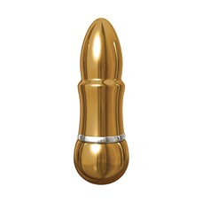 Золотистый алюминиевый вибратор GOLD SMALL - 7,5 см.