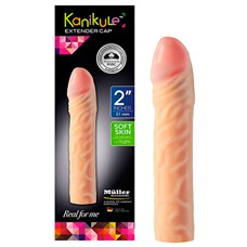 Реалистичная насадка-удлинитель Kanikule Extender Cap 2  - 15.5 см.