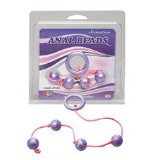 Фиолетовые анальные шарики GOOD VIBES ANAL BEADS SMALL