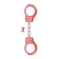 Металлические наручники SHOTS TOYS Red SH-SHT347RED