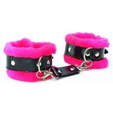 Розовые наручники с мехом BDSM Light