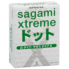 Презервативы Sagami Xtreme SUPER DOTS с точками - 3 шт.