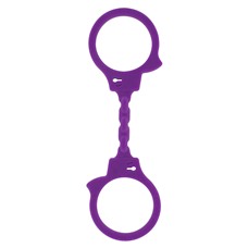 Фиолетовые эластичные наручники STRETCHY FUN CUFFS