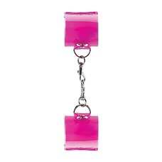 НаручникиTranslucent Handcuffs with Velcro Pink SH-BAD001