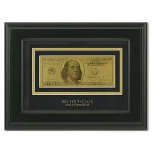 Настенное панно с банкнотой 100$