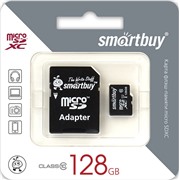 Карта памяти MicroSDXC_128 Gb SmartBuy class 10 SB128GBSDCL10-01