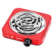 Плитка электрическая CENTEK CT-1508 красный 1000Вт, 1 конф., ТЭН 140мм, усиленный корпус