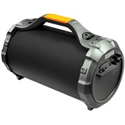 Портативная акустика Ginzzu GM-882B, 28W, черный. караоке/USB/SD/AUX/FM/Subwoofer