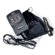 Б/П для телефона Delta ETL-312500 (3-12V, 1000mA) импульсный, полярность "+", 10 сменных штекеров